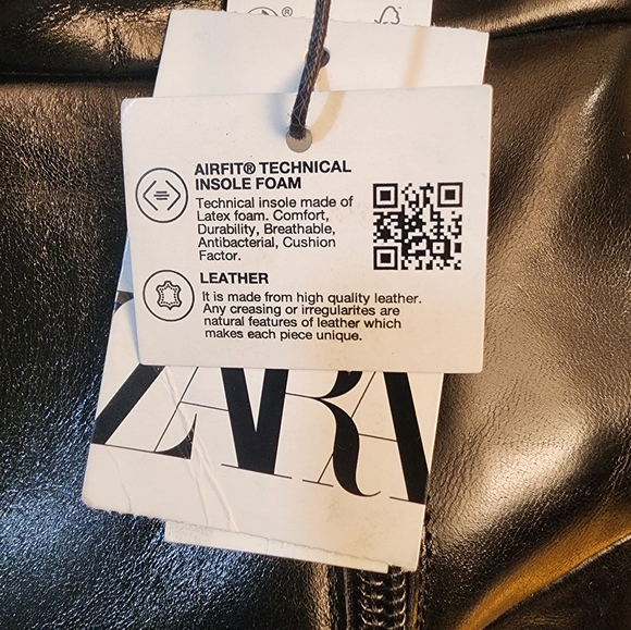 NWT Zara Leather Over The Knee Wedge Heel Boots, Size 7.5 - Picture 17 of 17